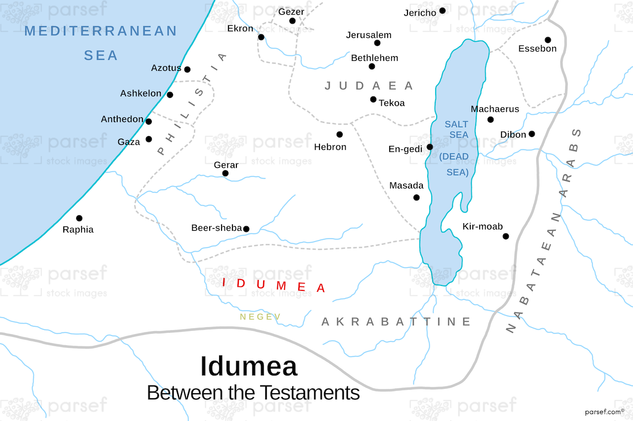 Idumea Map bible map